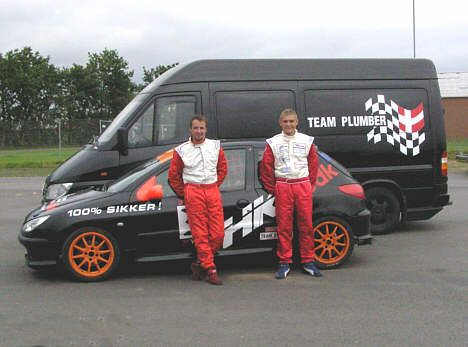 Rene Hoff (tv) og Casper Lind Poulsen (th), måske skal de danne par i Yokohama Cuppen til næste år.
(Foto: Motorsporten.dk)